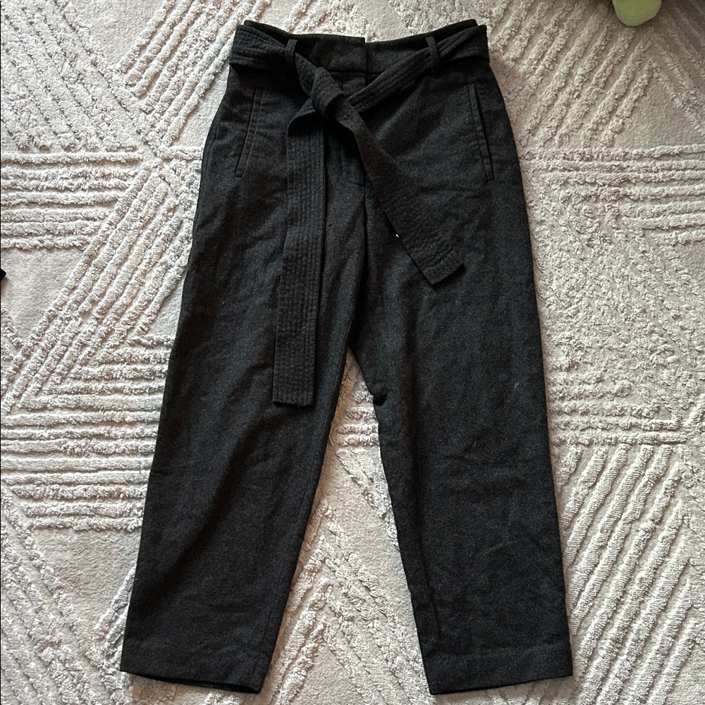 Women’s Wilfred gray Pants with tie Belt